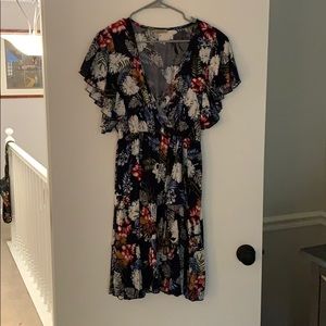Floral wrap dress
